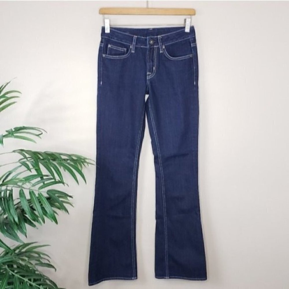 Buffalo David Bitton Low Rise Mega Stretch Boot Cut Jeans 31" Inseam Size 25